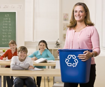 Professional waste removal team in action