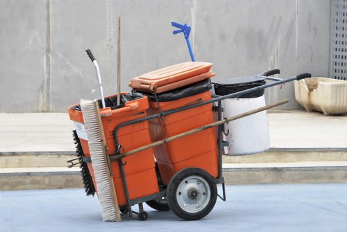 Office clearance being loaded into a truck near Woolwich Arsenal
